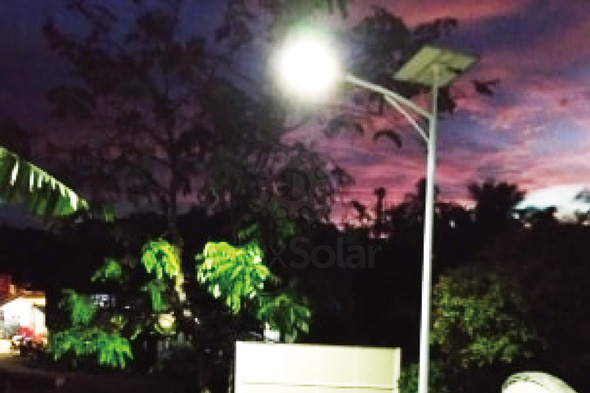 Lampadaires solaires pour les villages